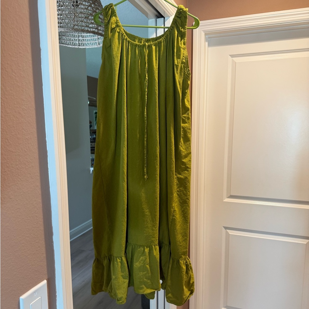 Honeydove vintage long raw silk dress - Picture 2 of 4